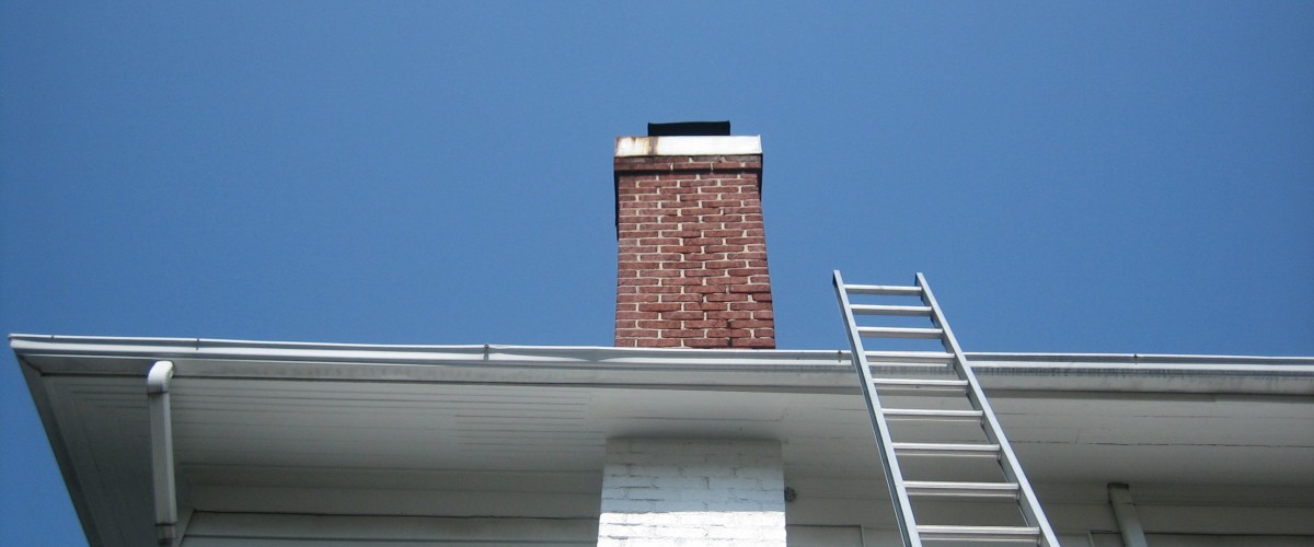 Slanted chimney rebuild