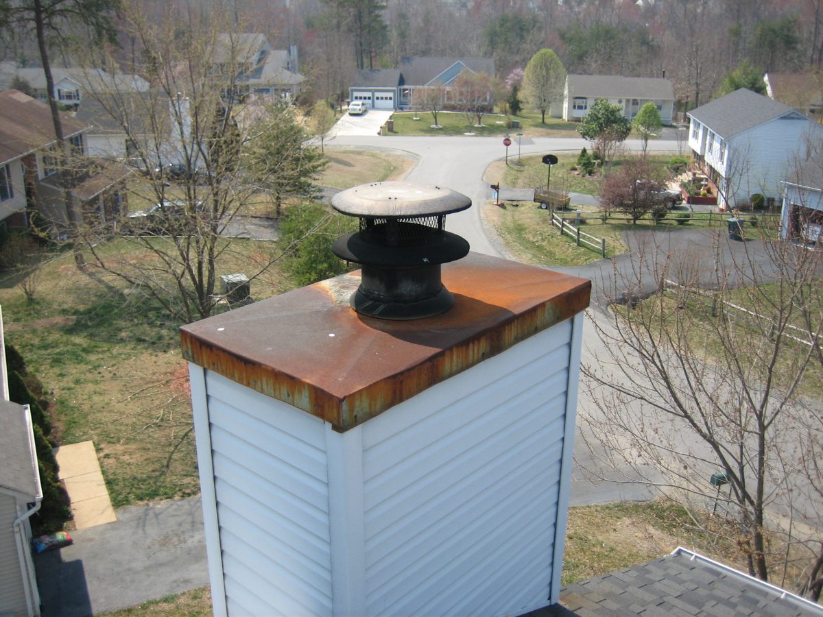 chimney cap before